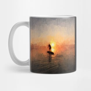 Paddleboarding sunrise Mug